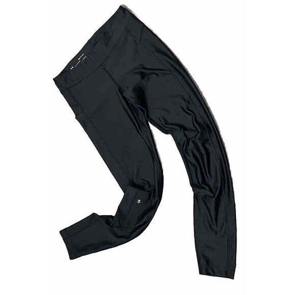 Under Armour Leggings HeatGear Compression Breathable Ankle Black Small Athletic - Picture 1 of 5